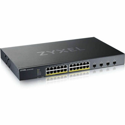Alternate-Image1 Image for ZYXEL 24-port GbE PoE Lite-L3 Smart Managed Switch with 4 10G Uplink