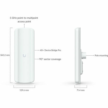 Alternate-Image5 Image for Ubiquiti UDB-Pro Single Band Wi-Fi 5 IEEE 802.11a/n/ac 400 Mbit/s Wireless Bridge - Outdoor