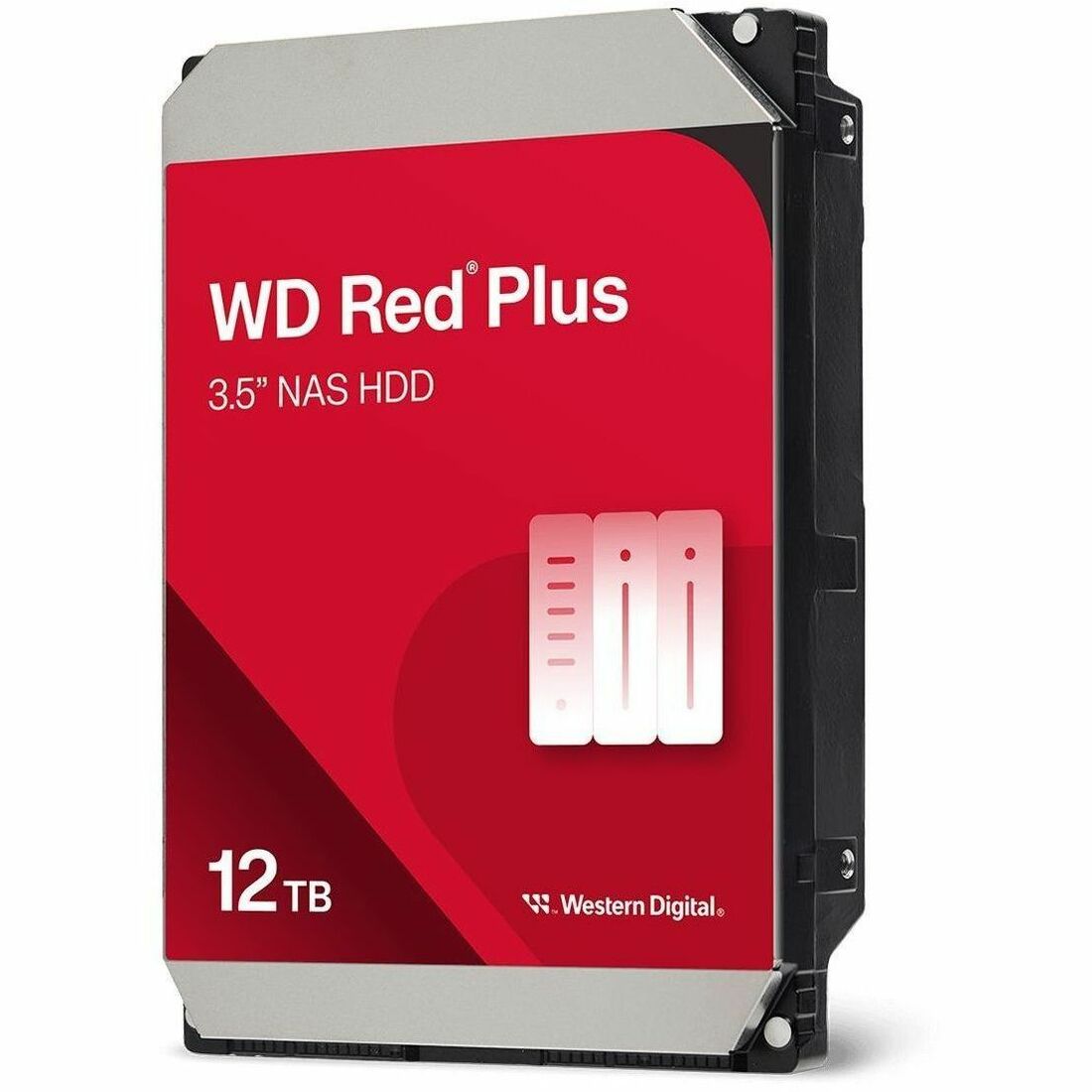 Main Image for WD Red Plus WD120EFGX 12 TB Hard Drive - 3.5" Internal - SATA (SATA/600) - Conventional Magnetic Recording (CMR) Method