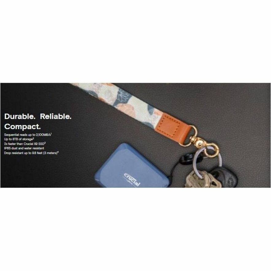 Alternate-Image1 Image for Crucial X10 4 TB Portable Solid State Drive - External