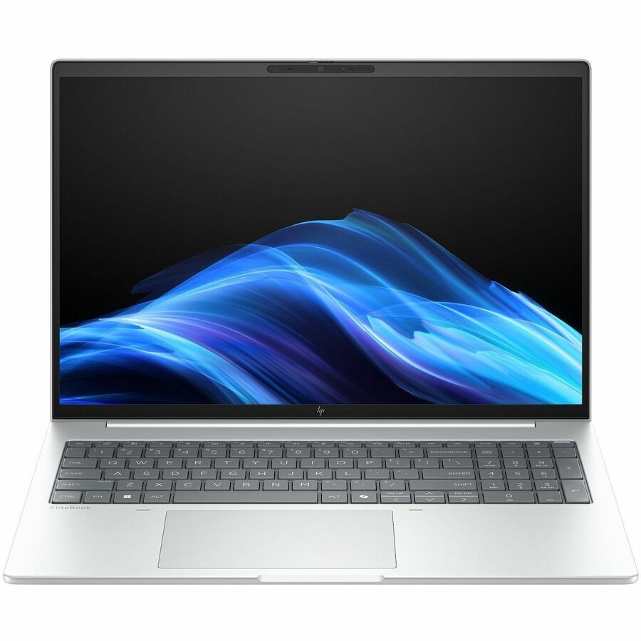 Front Image for HP EliteBook 8 G1i 16" Notebook - WUXGA - 60 Hz - Intel Core Ultra 7 255U - 32 GB - 1 TB SSD - English Keyboard - Glacier Silver