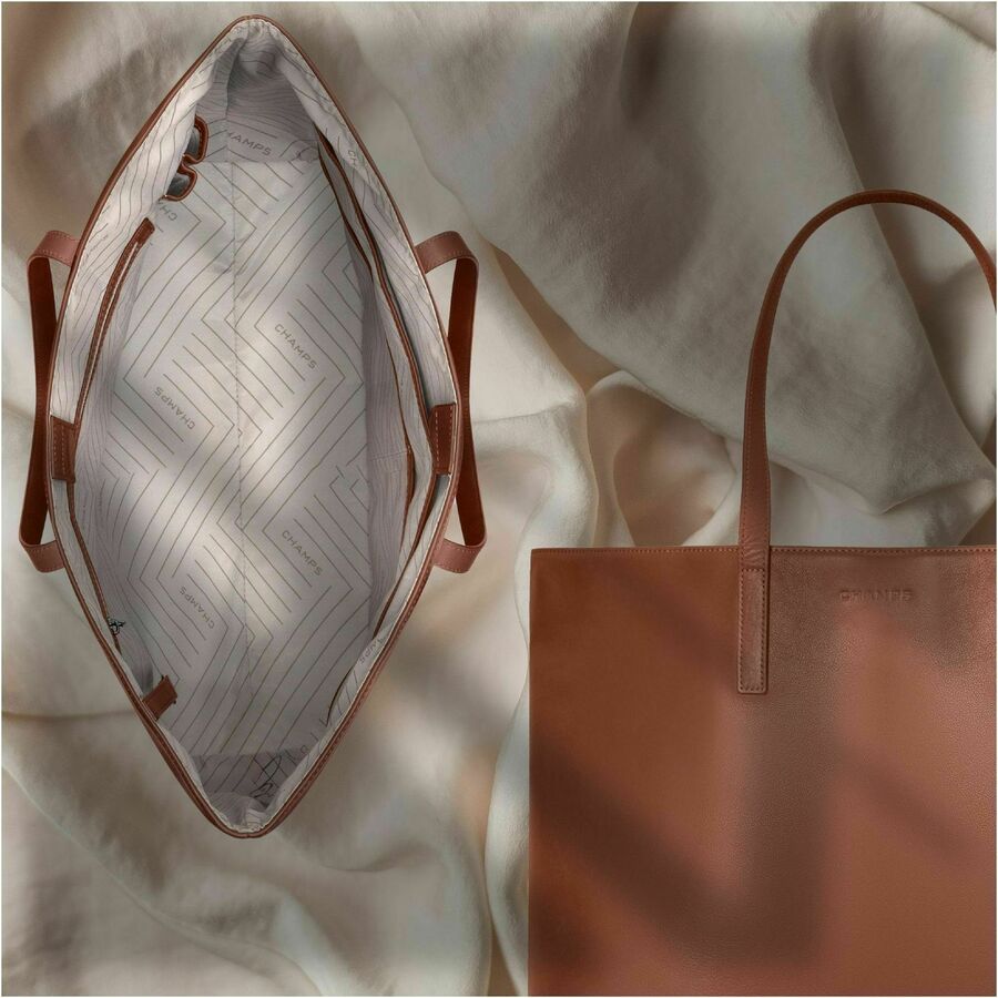 Alternate-Image3 Image for Champs Onyx Carrying Case (Tote) for 11" to 15.6" Notebook - Brown