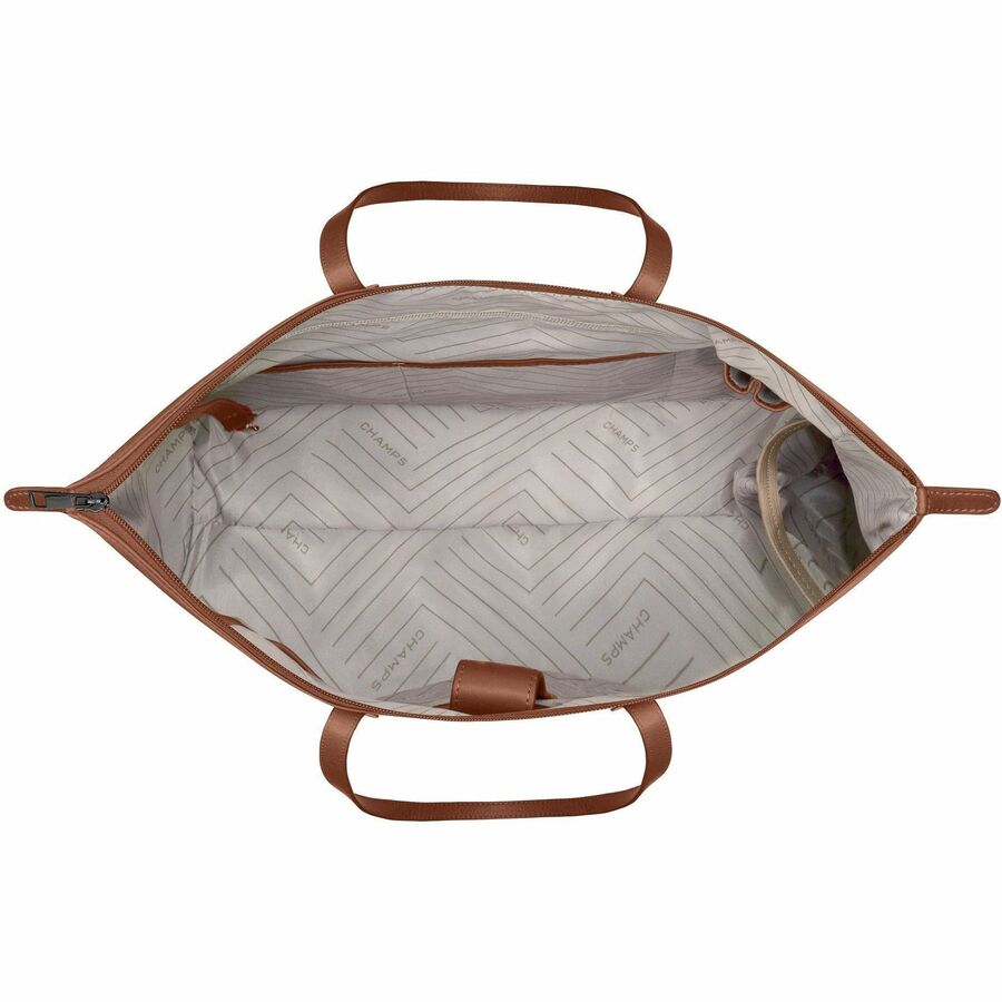 Alternate-Image1 Image for Champs Onyx Carrying Case (Tote) for 11" to 15.6" Notebook - Brown