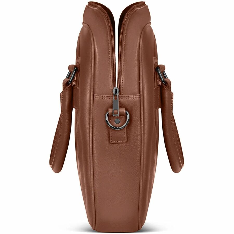 Alternate-Image1 Image for Champs Onyx Carrying Case (Briefcase) for 11" to 15.6" Notebook - Brown