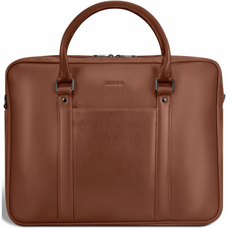 Front Image for Champs Onyx Carrying Case (Briefcase) for 11" to 15.6" Notebook - Brown