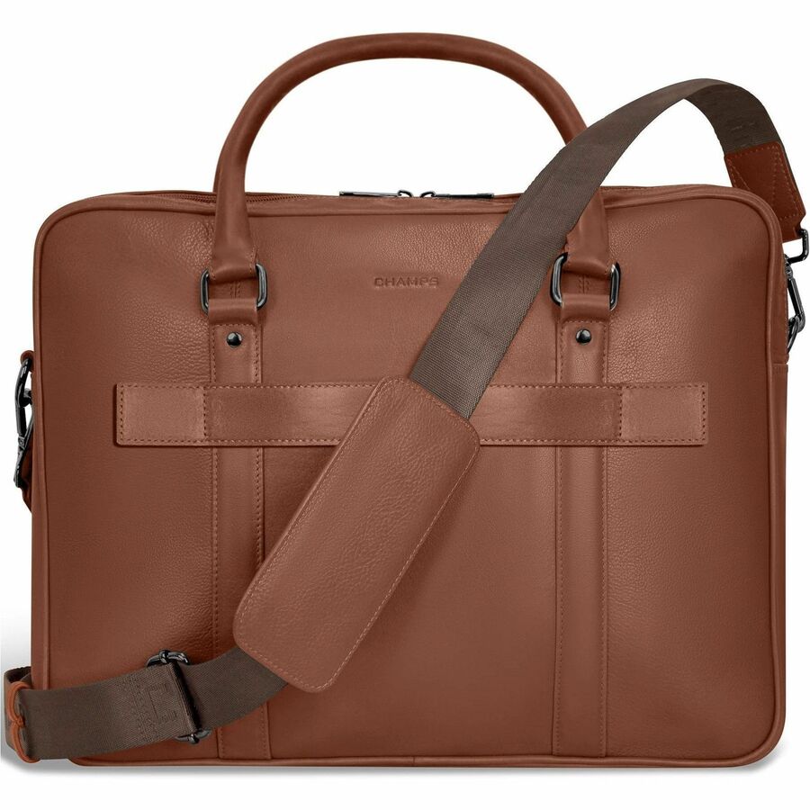 Rear Image for Champs Onyx Carrying Case (Briefcase) for 11" to 15.6" Notebook - Brown