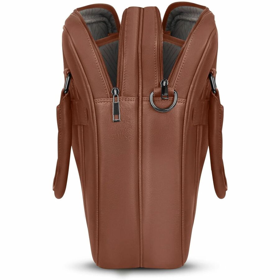 Alternate-Image2 Image for Champs Onyx Carrying Case (Briefcase) for 11" to 15.6" Notebook - Brown