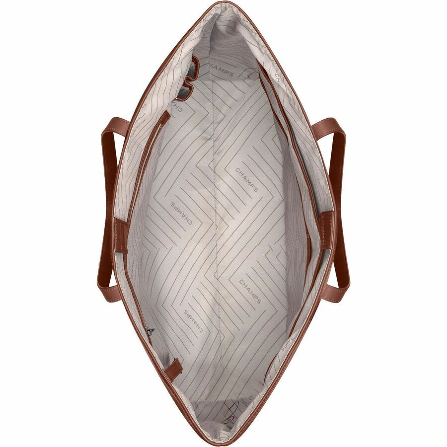 Alternate-Image1 Image for Champs Onyx Carrying Case (Tote) for 11" to 15.6" Notebook - Brown