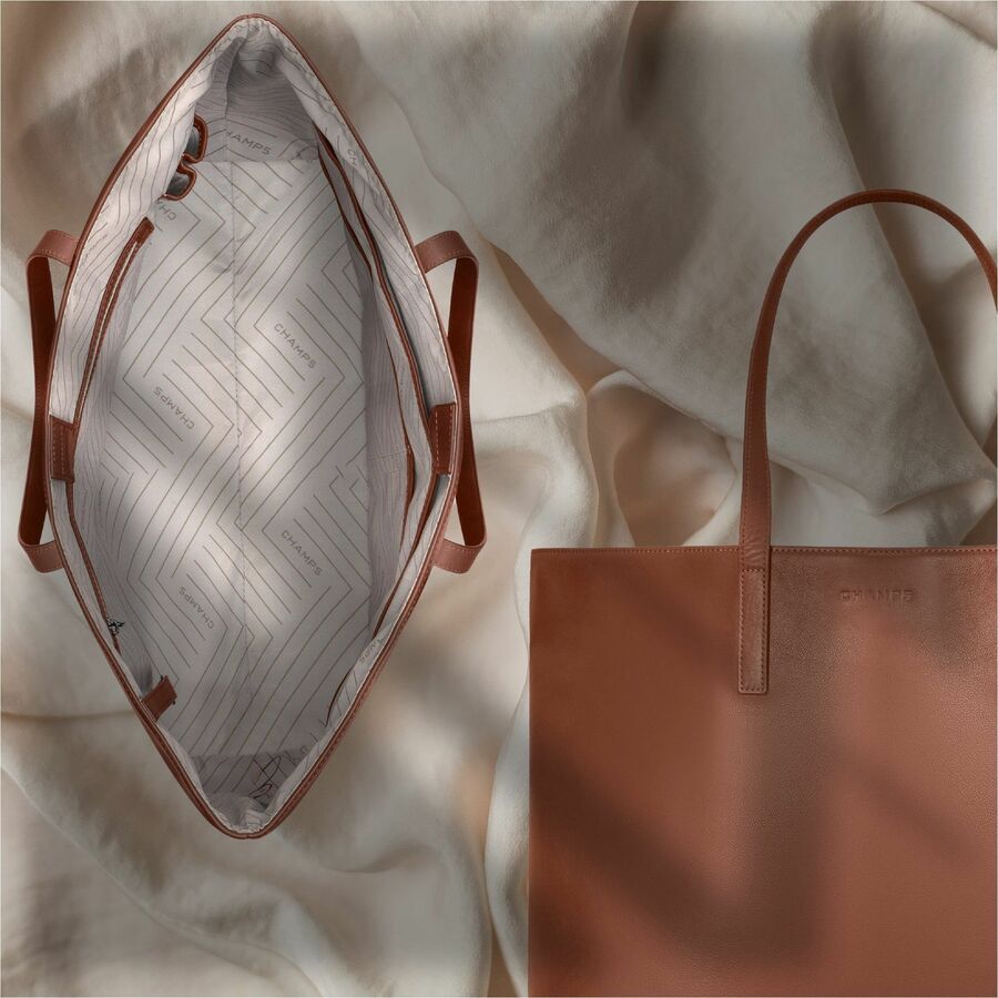 Alternate-Image3 Image for Champs Onyx Carrying Case (Tote) for 11" to 15.6" Notebook - Brown