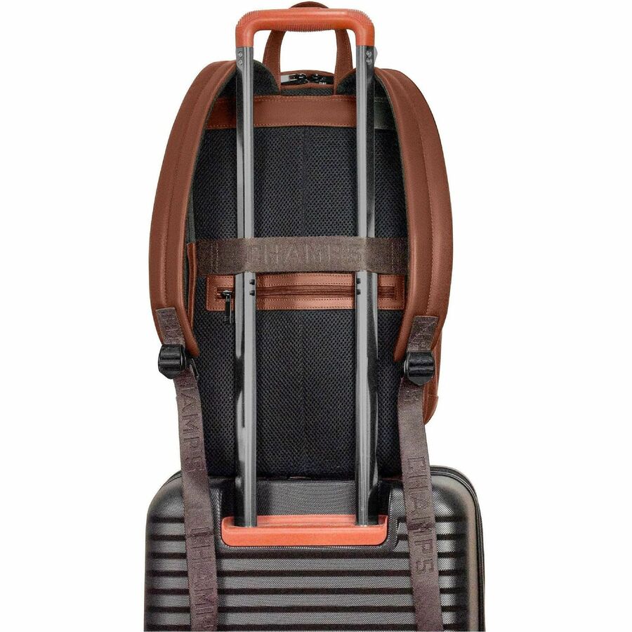 Alternate-Image2 Image for Champs Onyx Carrying Case (Backpack) for 11" to 15.6" Notebook - Brown