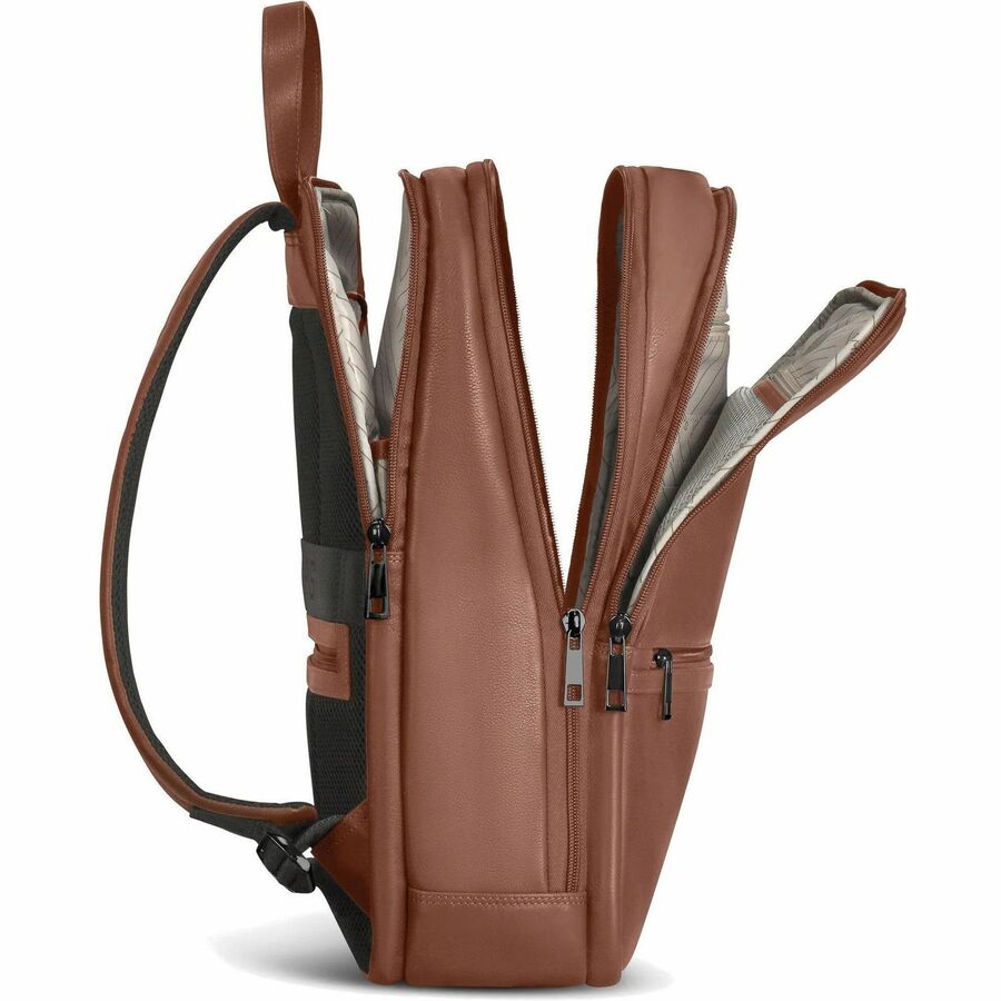 Alternate-Image3 Image for Champs Onyx Carrying Case (Backpack) for 11" to 15.6" Notebook - Brown