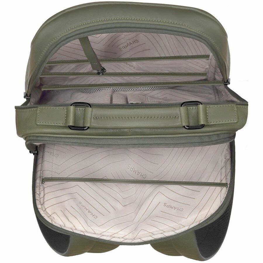 Alternate-Image2 Image for Champs Onyx Carrying Case (Backpack) for 11" to 15.6" Notebook - Khaki
