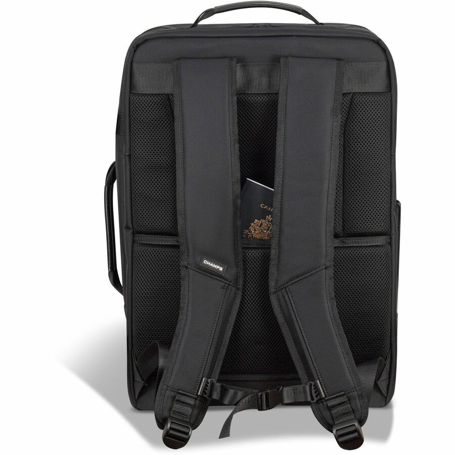 Rear Image for Champs Onyx Carrying Case Rugged (Backpack) for 11" to 17" Travel - Black