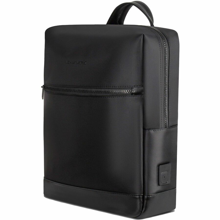 Left Image for Champs Onyx Carrying Case (Backpack) for 11" to 15.6" Notebook - Black