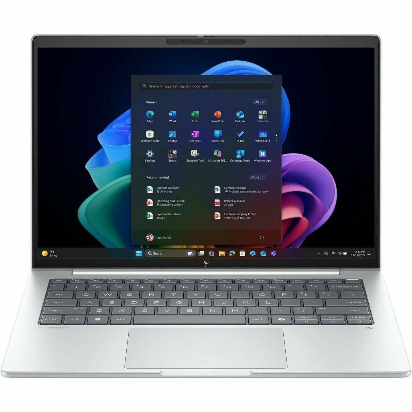 Main Image for HP EliteBook 8 G1i 16" Touchscreen Notebook - WUXGA - 60 Hz - Intel Core Ultra 5 236V - vPro Technology - 16 GB - 512 GB SSD - English Keyboard - Glacier Silver Aluminum
