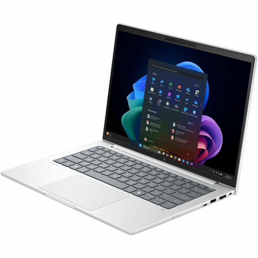 Alternate-Image1 Image for HP EliteBook 8 G1i 14" Touchscreen Notebook - WUXGA - 60 Hz - Intel Core Ultra 7 268V - vPro Technology - 32 GB - 512 GB SSD - English Keyboard - Glacier Silver Aluminum