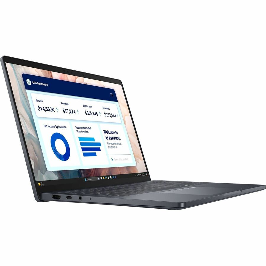 Alternate-Image1 Image for Dell Pro 14 Premium PA14250 14" Copilot+ PC Notebook - Full HD Plus - 60 Hz - Intel Core Ultra 7 266V - vPro Technology - 16 GB - 512 GB SSD - English (US) Keyboard - Magnetite