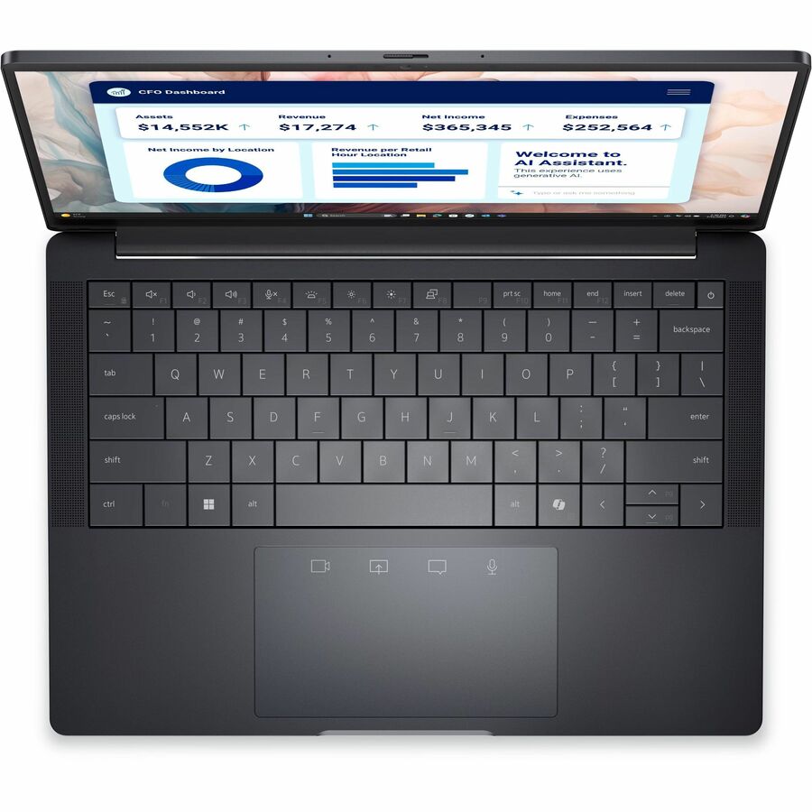 Alternate-Image3 Image for Dell Pro 13 Premium PA13250 13.3" Copilot+ PC Notebook - Full HD Plus - 60 Hz - Intel Core Ultra 5 236V - vPro Technology - 16 GB - 512 GB SSD - English (US) Keyboard - Magnetite