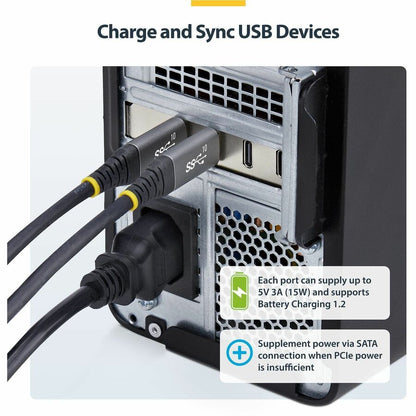 Alternate-Image5 Image for StarTech.com 4-Port USB Type-C PCIe Card, USB 3.2 10Gbps, USB-C PCI Express Expansion Card, 4x Independent USB Controllers, TAA-Compliant
