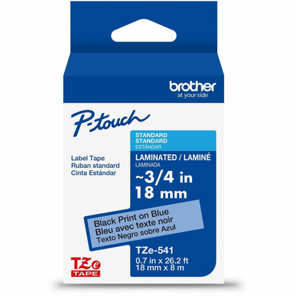 Main Image for Brother Genuine P-touch TZe541 BK on BK Label Tape, Laminated, 18mmX8m