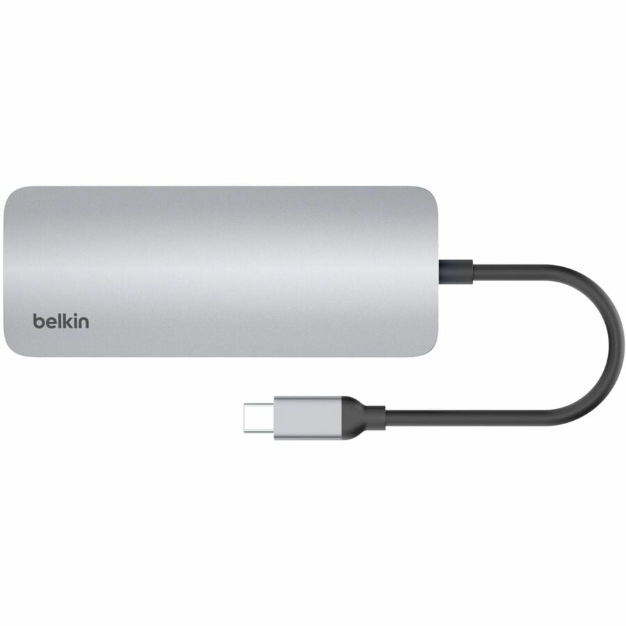 Alternate-Image3 Image for Belkin 6-Port USB-C Hub - USB-C to 2xUSB-A, 1xUSB-C, 1xEthernet, 1x8K HDMI, 1xSD Reader - Docking Station - Grey
