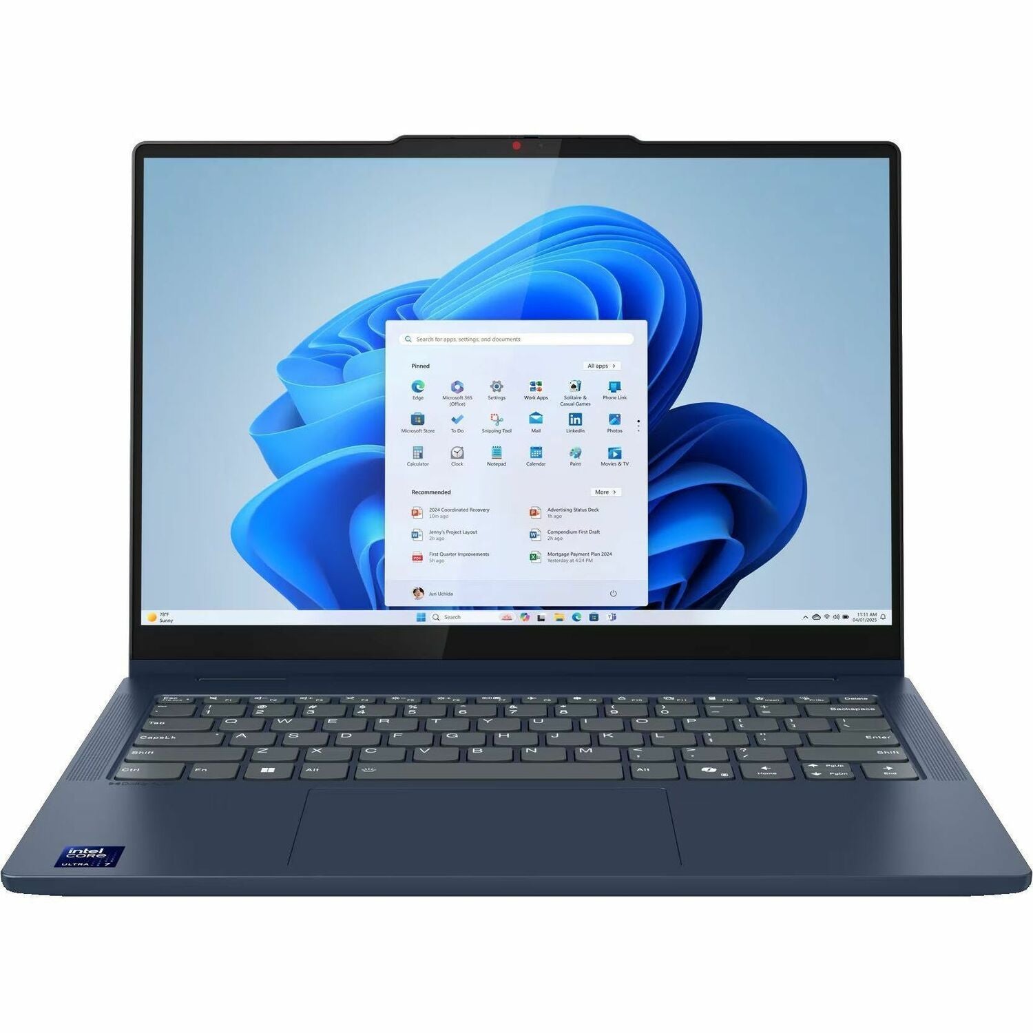 Main Image for Lenovo IdeaPad 5 14IAL10 83KR003XUS 14" Touchscreen Convertible 2 in 1 Notebook - WUXGA - 60 Hz - Intel Core Ultra 5 225U - 16 GB - 512 GB SSD - English Keyboard - Cosmic Blue
