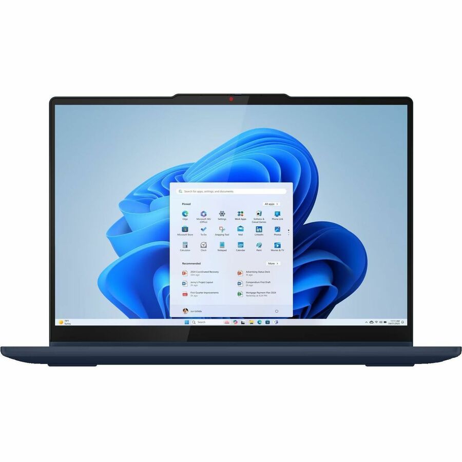 Front Image for Lenovo IdeaPad 5 14IAL10 83KR003XUS 14" Touchscreen Convertible 2 in 1 Notebook - WUXGA - 60 Hz - Intel Core Ultra 5 225U - 16 GB - 512 GB SSD - English Keyboard - Cosmic Blue