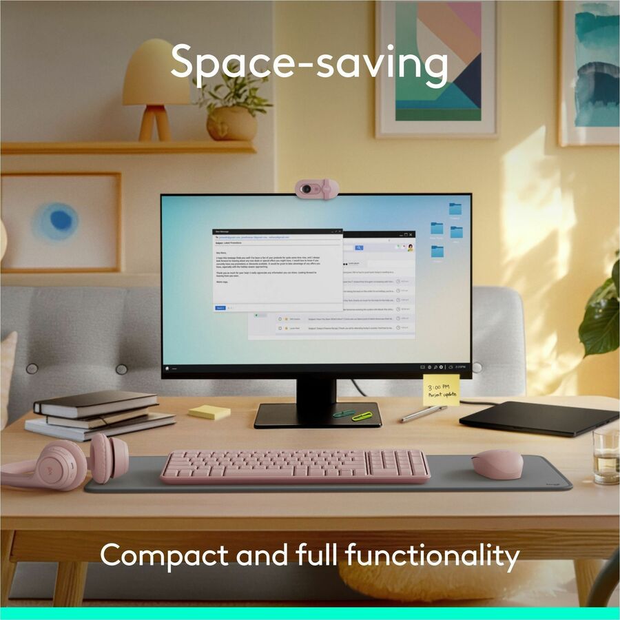 Alternate-Image4 Image for Logitech MK250 Bluetooth Wireless Mouse and Keyboard Combo: Fast & Easy Connectivity, Compact Wireless Keyboard, Ambidextrous Mouse (Graphite)