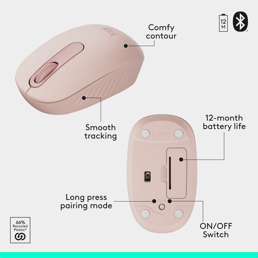 Alternate-Image6 Image for Logitech MK250 Bluetooth Wireless Mouse and Keyboard Combo: Fast & Easy Connectivity, Compact Wireless Keyboard, Ambidextrous Mouse (Graphite)