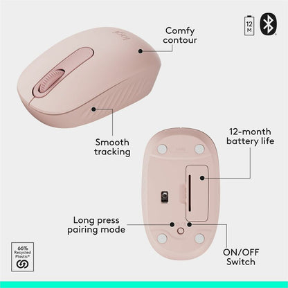 Alternate-Image6 Image for Logitech MK250 Bluetooth Wireless Mouse and Keyboard Combo: Fast & Easy Connectivity, Compact Wireless Keyboard, Ambidextrous Mouse (Graphite)