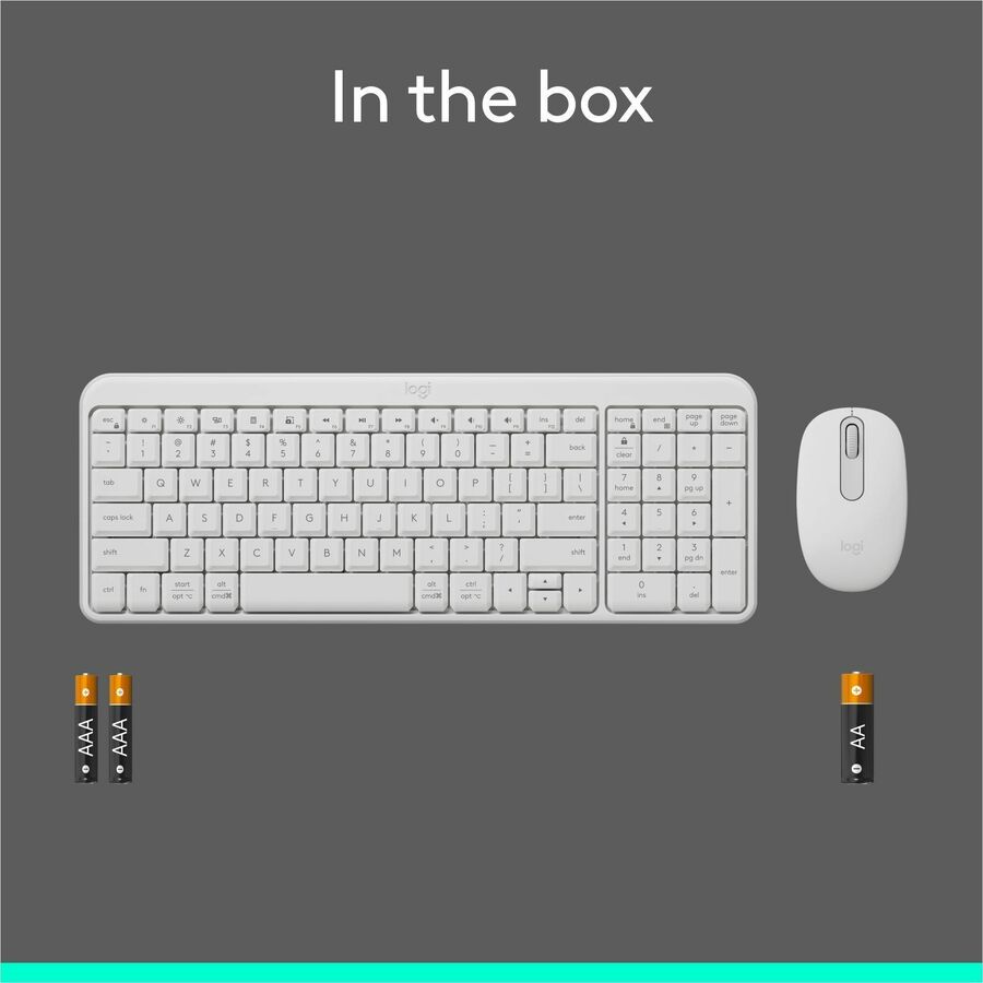 Alternate-Image8 Image for Logitech MK250 Bluetooth Wireless Mouse and Keyboard Combo: Fast & Easy Connectivity, Compact Wireless Keyboard, Ambidextrous Mouse (Graphite)