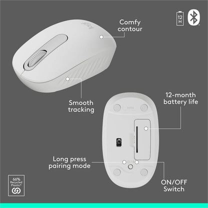 Alternate-Image6 Image for Logitech MK250 Bluetooth Wireless Mouse and Keyboard Combo: Fast & Easy Connectivity, Compact Wireless Keyboard, Ambidextrous Mouse (Graphite)