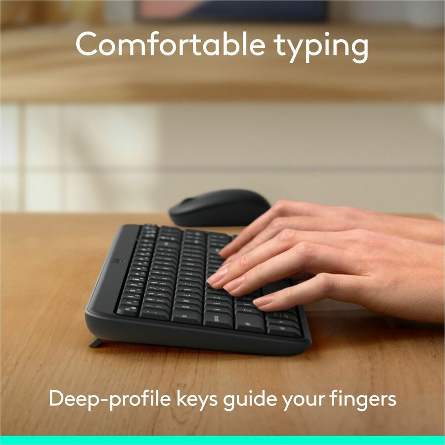 Alternate-Image3 Image for Logitech K250 Bluetooth Keyboard with Numpad, Easy Connectivity, Compact Wireless Keyboard made with Recycled Plastic, Spill-Resistant, comfortable Keys (Graphite)