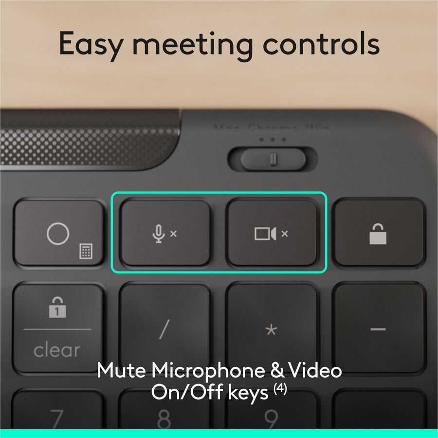 Alternate-Image4 Image for Logitech Signature Slim Wired K620 for Business, Full-Size Keyboard, USB-C Plug-and-Play, scissor keys, Graphite