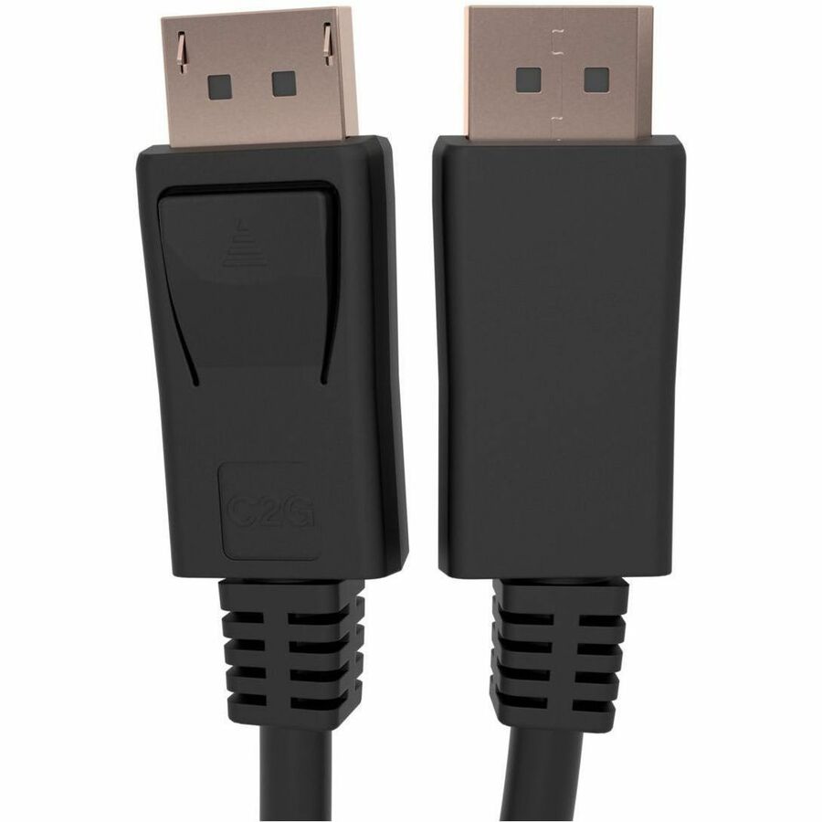 Alternate-Image3 Image for C2G TAA-Compliant DisplayPort™ Cable with Latches-8K 60Hz - M/M - Black