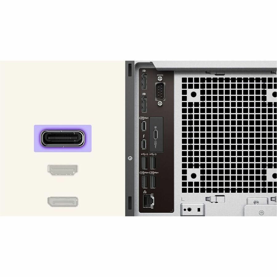 Alternate-Image3 Image for Dell Pro Max FCT2250 Desktop Computer - Intel Core Ultra 5 235 - 16 GB - 512 GB SSD - Tower