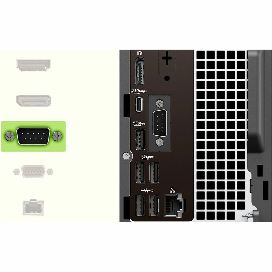Alternate-Image3 Image for Dell Pro Max FCS1250 Desktop Computer - Intel Core Ultra 5 235 - 16 GB - 512 GB SSD - Slim PC - Black