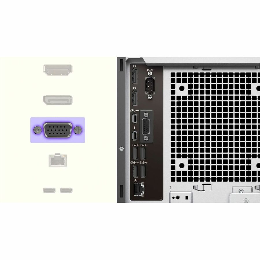 Alternate-Image2 Image for Dell Pro Max FCT2250 Desktop Computer - Intel Core Ultra 7 265 - vPro Technology - 16 GB - 512 GB SSD - Tower