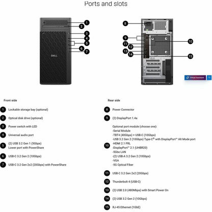 Alternate-Image4 Image for Dell Pro Max FCT2250 Desktop Computer - Intel Core Ultra 9 285 - vPro Technology - 32 GB - 1 TB SSD - Tower