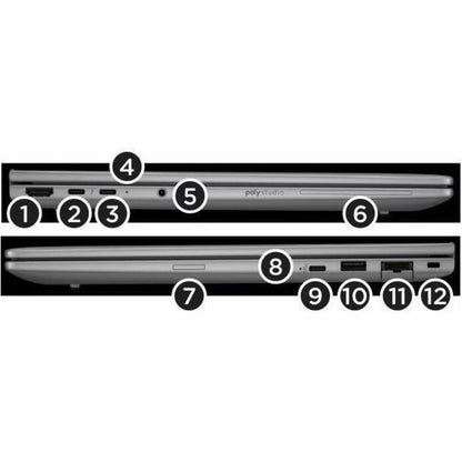 Alternate-Image3 Image for HP ZBook 8 G1i 14" Mobile Workstation - 2.5K - 120 Hz - Intel Core Ultra 9 285H - vPro Technology - 64 GB - 1 TB SSD - English Keyboard - Meteor Silver