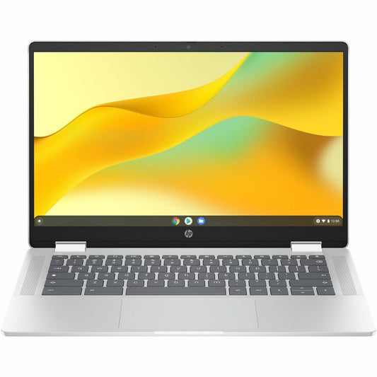 Main Image for HP Chromebook x360 14b-cd0000 14b-cd0601ds 14" Touchscreen Convertible 2 in 1 Chromebook - HD - Intel N-Series N100 - 4 GB - 128 GB Flash Memory - Glacier Silver