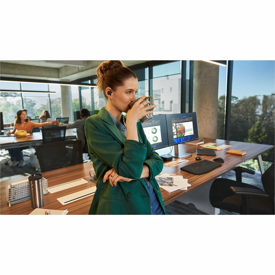 Alternate-Image2 Image for Poly Voyager Free 20 Black Earbuds + Basic Charge Case