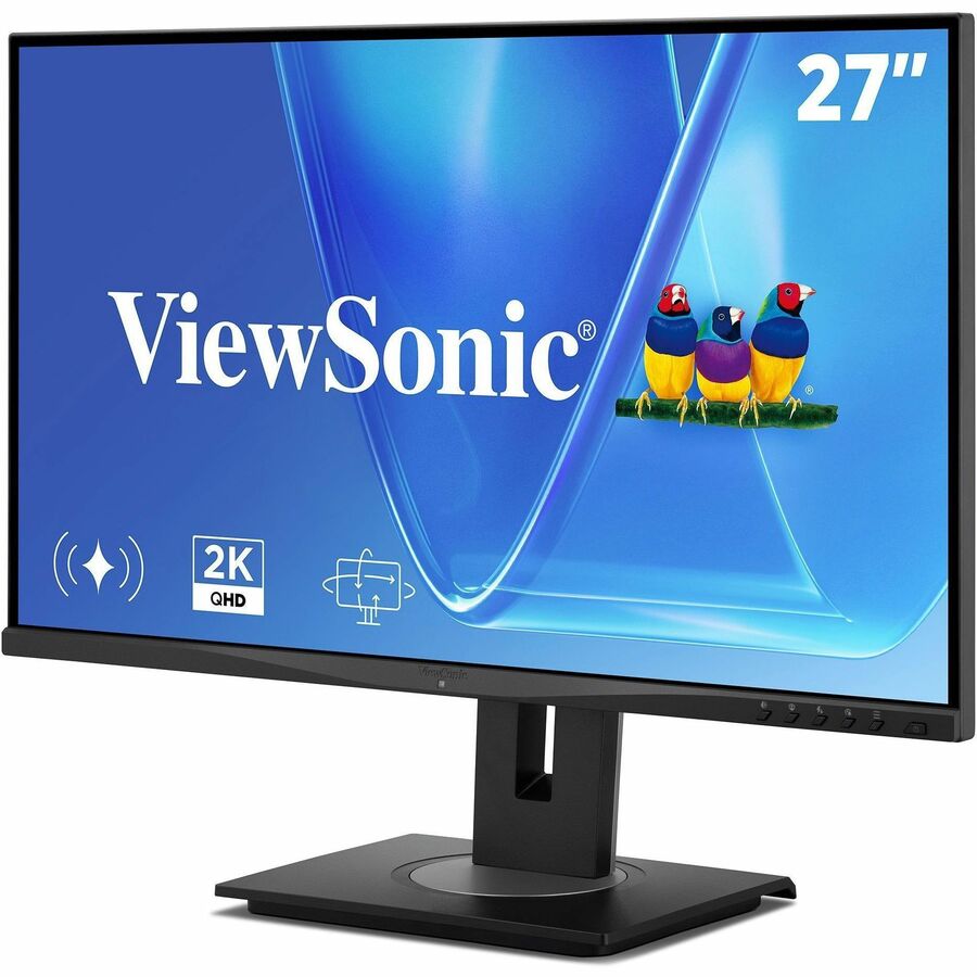 Left Image for ViewSonic VG2748A-2K 27 Inch 1440p Monitor, IPS with Ambient Light Sensor and Privacy Alert for Smooth Home and Office Productivity, Advanced Ergonomics, HDMI, USB Hub, and DisplayPort Inputs