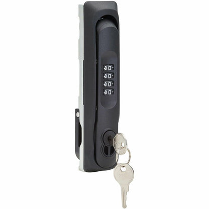 Alternate-Image1 Image for Tripp Lite series Rack Locking Door Handle for Rack Cabinets Front/Back Doors 4-Digit Combo Lock 2 Keys