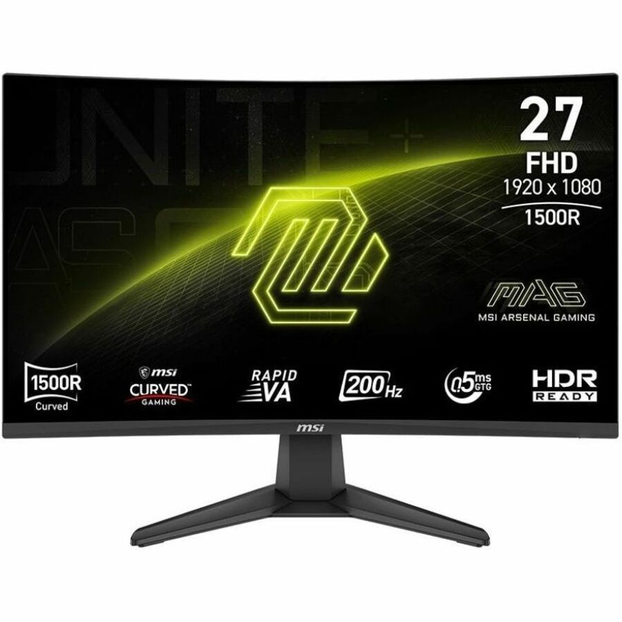 Front Image for MSI 276CF E20 27" Class Full HD Curved Screen Gaming LCD Monitor - 16:9