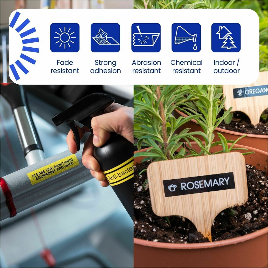 Alternate-Image2 Image for Brother Genuine P-touch TZe232 RD on WHT Label Tape, Laminated, 12mmX8m