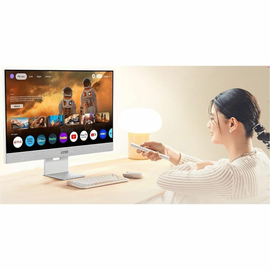 Life-Style Image for Asus ZenScreen MS32UC 32" Class 4K UHD Smart LED Monitor - 16:9 - Silver