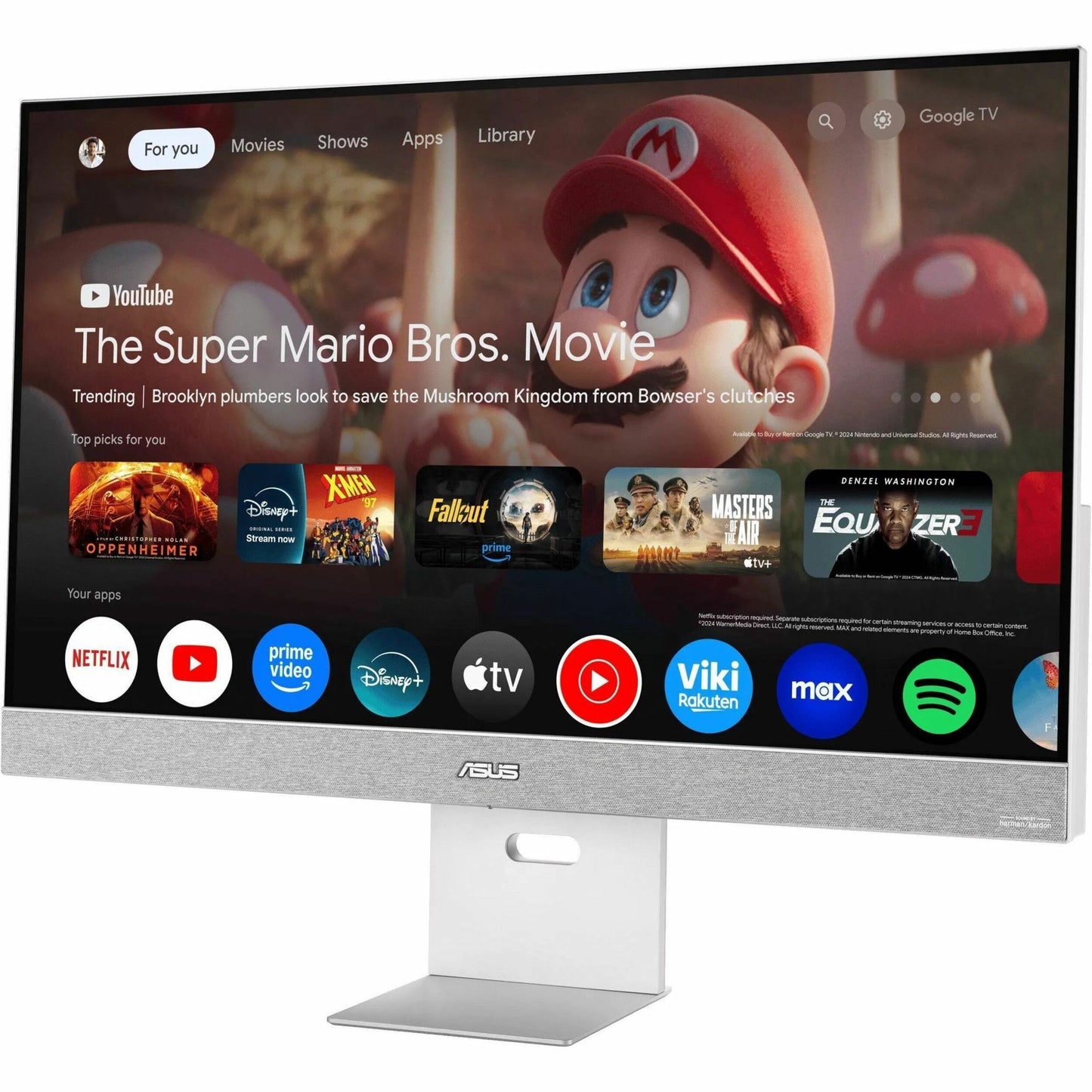 Main Image for Asus ZenScreen MS32UC 32" Class 4K UHD Smart LED Monitor - 16:9 - Silver