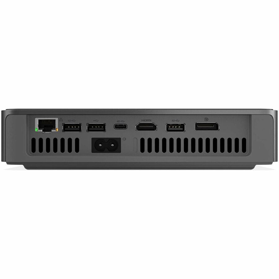 Rear Image for Lenovo IdeaCentre Mini 01Q8X10 91B60000UT Desktop Computer - Qualcomm Snapdragon X Plus X1P-64-100 - 32 GB - 512 GB SSD - Tiny - Luna Gray