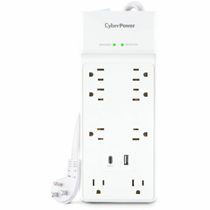 Main Image for CyberPower P806UC15 Home and Office 8 - Outlet Surge Protector with 2400 J Surge Suppression